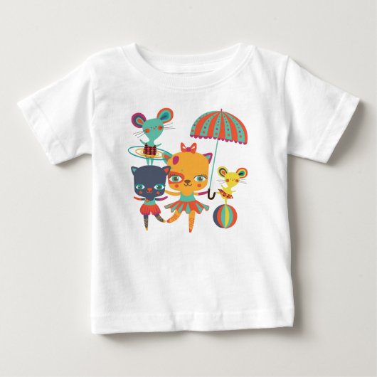 サーカスかわいこちゃん ベビーTシャツ (正面)