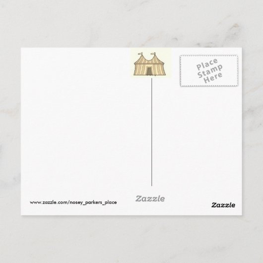 サーカスが大好き！サーカス列車はがき ポストカード (裏面)