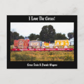 サーカスが大好き！サーカス列車はがき ポストカード (正面)