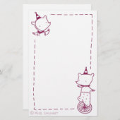 サーカスくま 便箋 (正面/裏面)