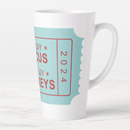 サーカスじゃなくて猿の背の高いマグじゃない カフェラテマグ