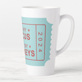 サーカスじゃなくて猿の背の高いマグじゃない カフェラテマグ