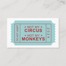 サーカスではなく、モンキーリマインダーカード