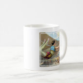 サーカスで演奏する男性の曲芸師 コーヒーマグカップ (正面右)