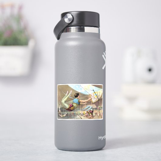 サーカスで演奏する男性の曲芸師 シール (HydroFlask)