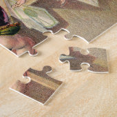 サーカスで演奏する男性の曲芸師 ジグソーパズル (側面)