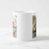 サーカスで演奏する男性の曲芸師 ジャンボコーヒーマグカップ (正面)