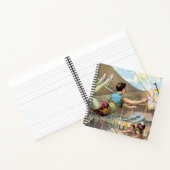 サーカスで演奏する男性の曲芸師 ノートブック (内部)