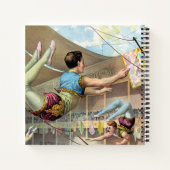 サーカスで演奏する男性の曲芸師 ノートブック (裏面)