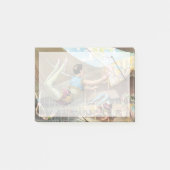 サーカスで演奏する男性の曲芸師 ポストイット (正面)