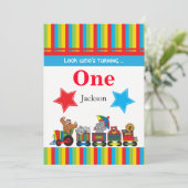 サーカスのおもしろいの子供の00th誕生日 招待状 (スタンド正面)