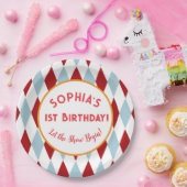 サーカスのお誕生日おめでとう ペーパープレート (パーティー)