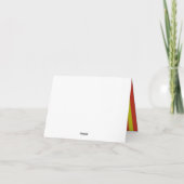 サーカスのかわいいカラフルの第1誕生会のテーマ カード (裏面)