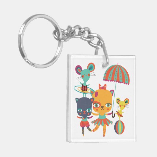 サーカスのかわいこちゃん キーホルダー (正面左)