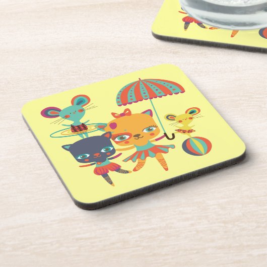 サーカスのかわいこちゃん コースター (左側)