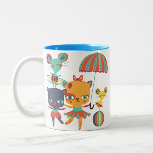 サーカスのかわいこちゃん ツートーンマグカップ (左)