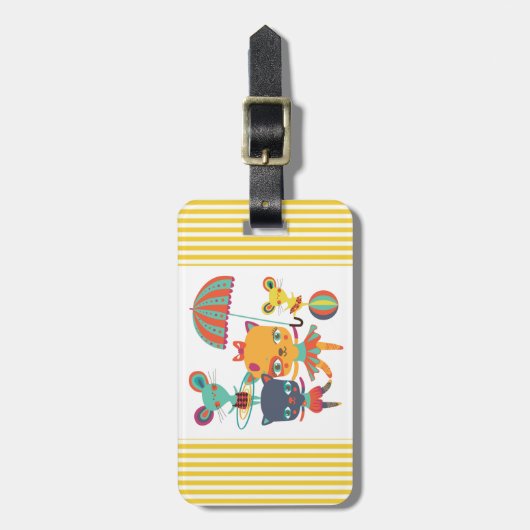 サーカスのかわいこちゃん ラゲッジタグ (正面縦)