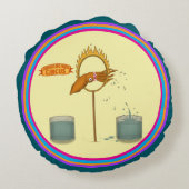 サーカスのイカ ラウンドクッション (裏面)