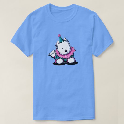 サーカスのウエスティ ピエロ Tシャツ (デザイン正面)