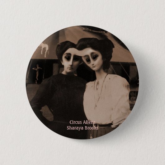 サーカスのエイリアンボタン 缶バッジ (正面)