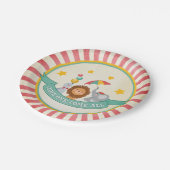 サーカスのカーニバルのパーティーの紙皿 ペーパープレート (アングル)