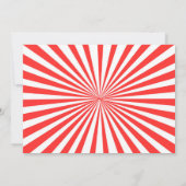 サーカスのカーニバルの誕生日のサンキューカードのサーカスの大テント サンキューカード (裏面)