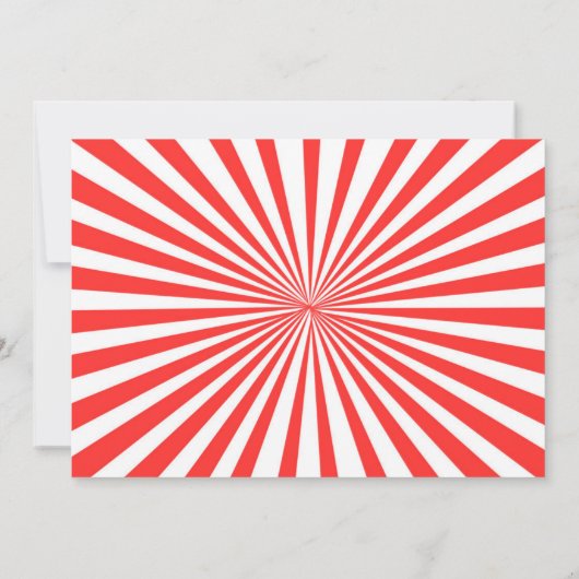 サーカスのカーニバルの誕生日のサンキューカードのサーカスの大テント サンキューカード (裏面)