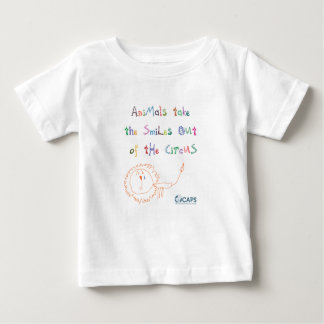 サーカスのキャンペーン幼児のTシャツは"微笑します" ベビーTシャツ