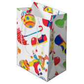 サーカスのギフトバッグ ミディアムペーパーバッグ (正面アングル)