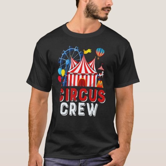 サーカスのクルーのサーカスのスタッフ衣装サーカスをテーマにしたPa Tシャツ (正面)