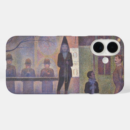 サーカスのショー(Parade de Cirque)(1887/1888) ジョルジュ・スーラのヴィ Case-Mate iPhoneケース (裏面 (横))