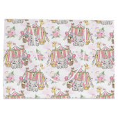 サーカスのテントのベビー象 ラージペーパーバッグ (裏面)