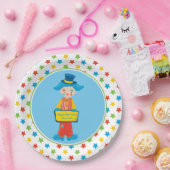 サーカスのテーマ|のピエロパーソナライズな| ペーパープレート (パーティー)