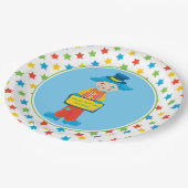 サーカスのテーマ|のピエロパーソナライズな| ペーパープレート (アングル)