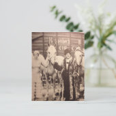 サーカスのパフォーマーと白馬 ポストカード (スタンド正面)