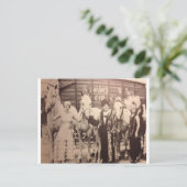 サーカスのパフォーマーと白馬 ポストカード (スタンド正面)