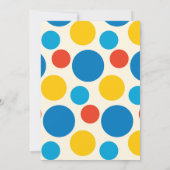 サーカスのビッグトップバースデーパーティー 招待状 (裏面)