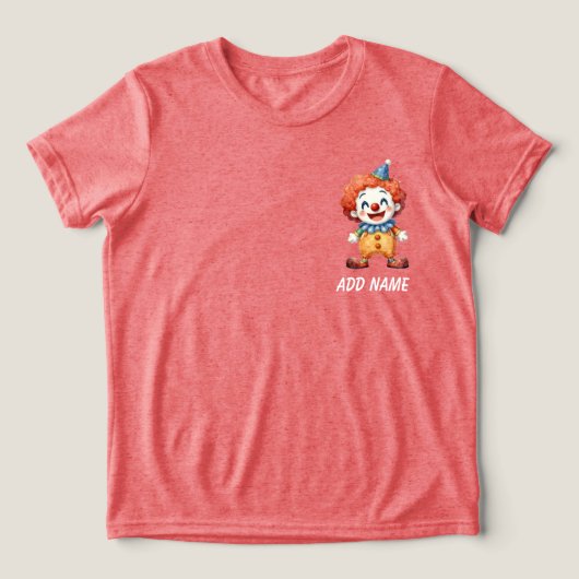 サーカスのピエロのおもしろさ トライブレンドＴシャツ (デザイン正面)