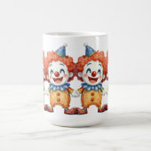 サーカスのピエロのお笑い コーヒーマグカップ (中央)