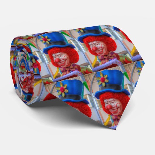 サーカスのピエロのタイ ネクタイ (ロール)