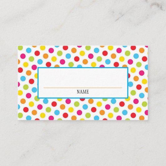 サーカスのピエロのパンチカード 名刺 (裏面)