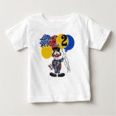 サーカスのピエロの第2誕生日 ベビーTシャツ (正面)