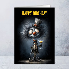 サーカスのピエロの誕生日カード カード