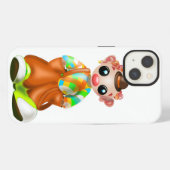 サーカスのピエロ柄iPhoneケース iPhoneケース (裏面横)