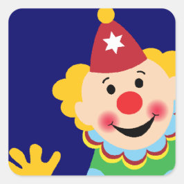 サーカスのピエロ スクエアシール