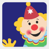 サーカスのピエロ スクエアシール (正面)