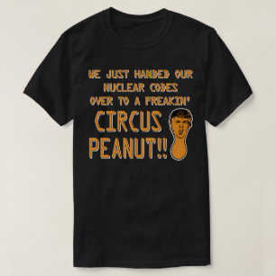 サーカスのピーナッツに核兵器のコードを渡した Tシャツ
