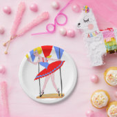 サーカスのブランコ曲芸師のサーカスのパーティー ペーパープレート (パーティー)