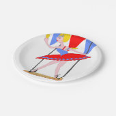 サーカスのブランコ曲芸師のサーカスのパーティー ペーパープレート (アングル)