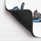 サーカスのブランコ猫 マウスパッド (コーナー)
